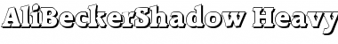 Download AliBeckerShadow-Heavy Font