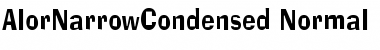 AlorNarrowCondensed Normal Font