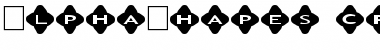 AlphaShapes crosses 2 Font