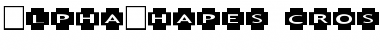 AlphaShapes crosses Normal Font