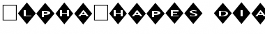 AlphaShapes diamonds Normal Font