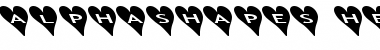 AlphaShapes hearts 2b Font