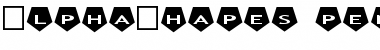 AlphaShapes pentagons 2 Normal Font