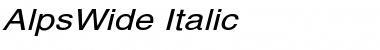 AlpsWide Italic