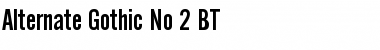 AlternateGothic2 BT Regular Font