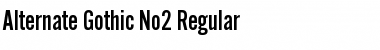 Alternate-Gothic-No2 Regular Font