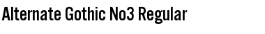 Alternate-Gothic-No3 Regular Font