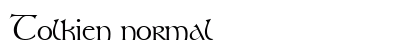 Tolkien normal font free download