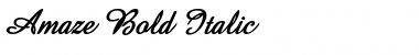 Amaze Bold Italic Font