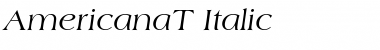 AmericanaT Italic Font