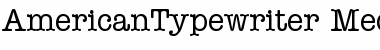 AmericanTypewriter Font