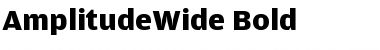 AmplitudeWide-Bold Regular Font