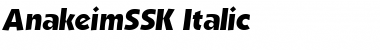 AnakeimSSK Italic Font
