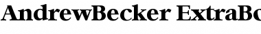 AndrewBecker-ExtraBold Regular Font