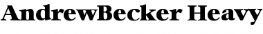 AndrewBecker-Heavy Regular Font