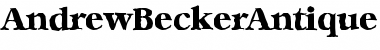 AndrewBeckerAntique-ExtraBold Regular Font
