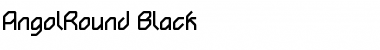 AngolRound Black Regular Font