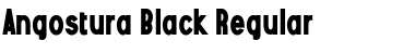 Angostura Black Regular Font