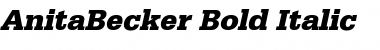 AnitaBecker Bold Italic