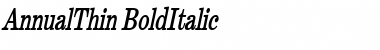 AnnualThin BoldItalic Font