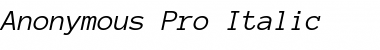 Download Anonymous Pro Font
