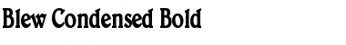 Blew Condensed Font