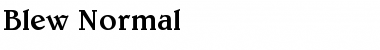 Blew Normal Font