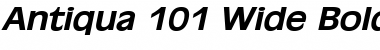 Antiqua 101 Wide BoldItalic Font