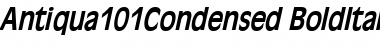 Antiqua101Condensed BoldItalic Font