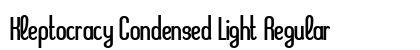 Kleptocracy Condensed Light Regular font free download