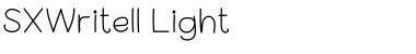 SX Write II Light Regular Font