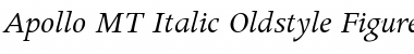 Apollo MT Italic