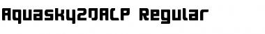 Aquasky20ALP Regular Font