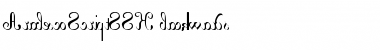 Download ArabescoScriptSSK backwards Font