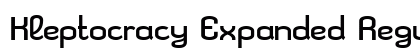 Kleptocracy Expanded Regular Font Preview