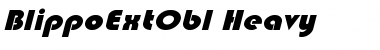 BlippoExtObl-Heavy Regular Font