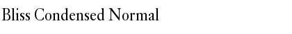 Bliss Condensed Normal Font