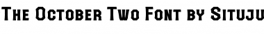 The October Two Regular Font