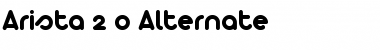Arista 2.0 Alternate Regular Font