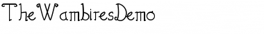 The Wambires Demo Regular Font