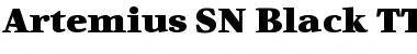 Artemius SN Black TT Regular Font