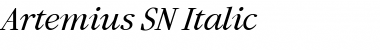 Artemius SN Italic Font