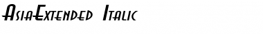 AsiaExtended Italic Font