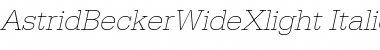 AstridBeckerWideXlight Italic