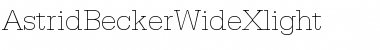 Download AstridBeckerWideXlight Font
