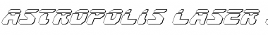 Astropolis Laser 3D Italic Font