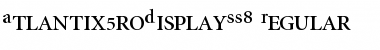 AtlantixProDisplaySSK Regular Font