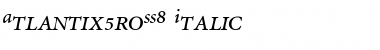 AtlantixProSSK Italic Font