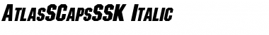 AtlasSCapsSSK Italic Font