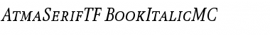 AtmaSerifTF-BookItalicMC Regular Font